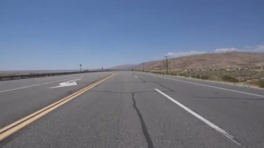 Desert Highway Sürüş Şablonu Önden Görünüm 3 Kaliforniya ABD
