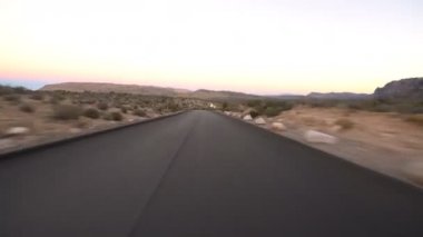 Hiperlapse Dönen Çöl Otobanı Nevada 4