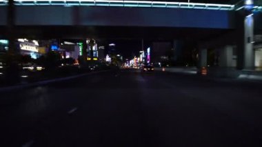 Las Vegas Striptiz Sürüş Platosu Tropicana Bulvarı Nevada ABD 'de 5 Gece' de kuzeye gidiyor.