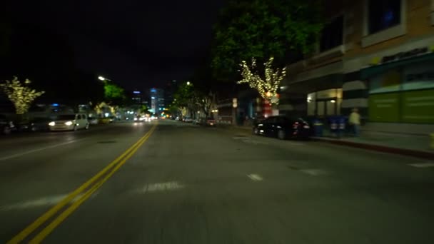 Placa Condução Foco Raso Los Angeles Westwood Village Califórnia Eua — Vídeo de Stock