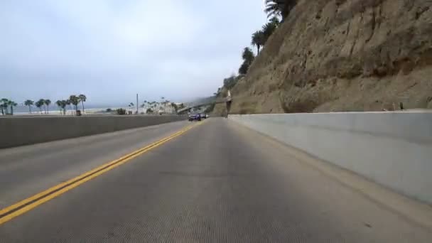 Santa Monica Time Lapse Conducción California Incline California — Vídeo de stock