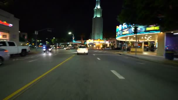 Driving Plate Shallow Focus Los Angeles Westwood Village California Usa — Stock video