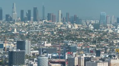 Los Angeles ve Hollywood Skyline Zaman Çizgisi Kaliforniya 'da ABD Sola