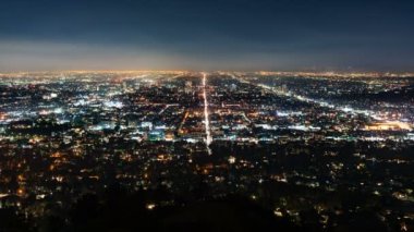 Kaliforniya 'daki Griffith Gözlemevinden Los Angeles Skyline