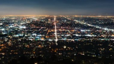 Kaliforniya 'daki Griffith Gözlemevinden Los Angeles Skyline
