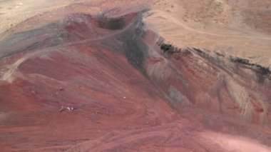 Kaliforniya Kuş Gözü Görünümü 'nde Volkan Kaya Ocağı' nın Havadan Çekimi