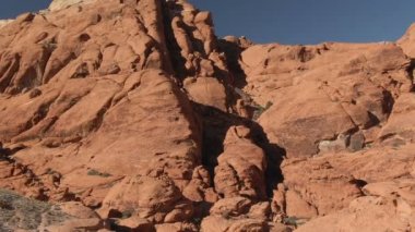 Nevada Çölünde Kızıl Kaya Kanyonu 'nun Havadan Çekimi ABD Yükselişi