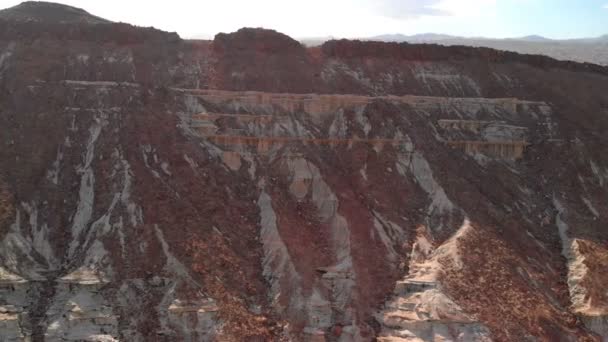 Vue Aérienne De La Formation De Roche De grès Dans Le Désert De Mojave Californie Elevate Reveal 