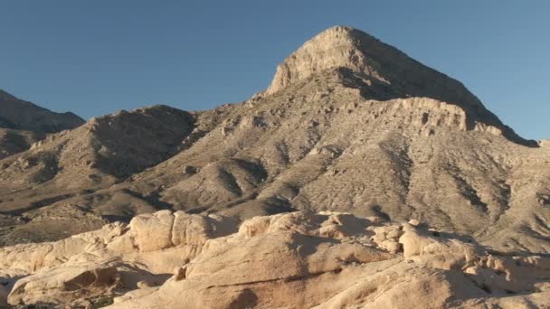 Telefoto Aérea Tiro Red Rock Canyon Deserto Nevada Eua Direito — Vídeo de Stock