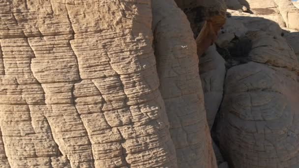 Dolly Shot Rock Formation Red Rock Canyon Nevada Usa Left — Stock Video