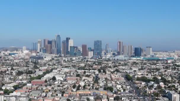 Vue Aérienne Centre Ville Los Angeles Ville Corée Californie États — Video