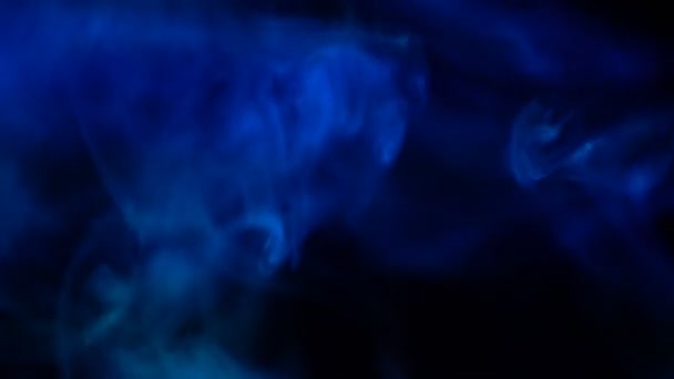 Zbliżenie Materiał Filmowy Smoke Loop Blue — Wideo stockowe
