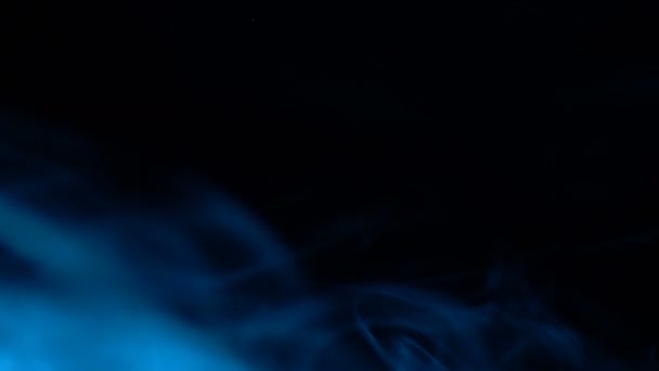 Zbliżenie Materiał Filmowy Smoke Loop Blue — Wideo stockowe