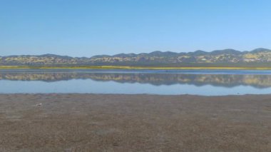 Carrizo Plain Ulusal Anıtı ABD Soda Gölü İstikrar Madalyası Sol Vuruşu