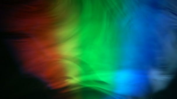 Close Footage Smoke Loop Rainbow Color — Stock Video