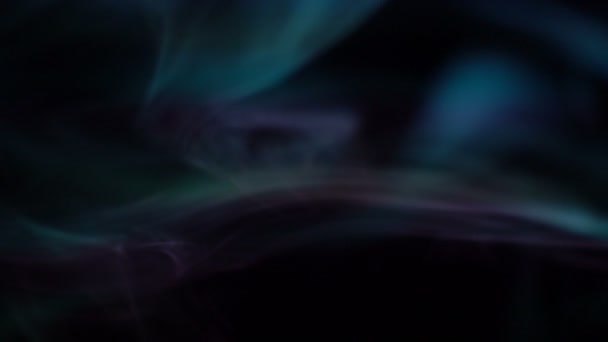 Detailní Záběry Smoke Loop Purple Green — Stock video