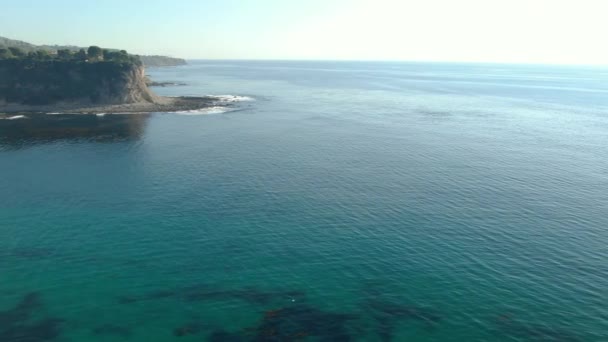 Luchtfoto Van California Coastline Palos Verdes Resort Point Rechts — Stockvideo