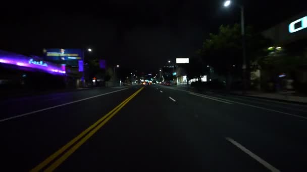 Hyperlapse Driving Los Angeles Westwood Village Калифорния Сша — стоковое видео