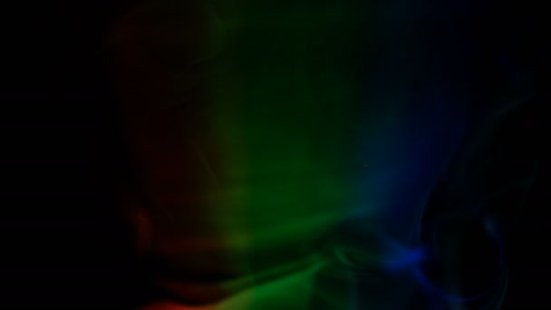 Riprese Ravvicinate Smoke Loop Rainbow Color — Video Stock