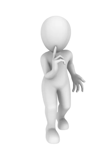 Sessiz olun. Bu bir sırdır! 3D çizim.