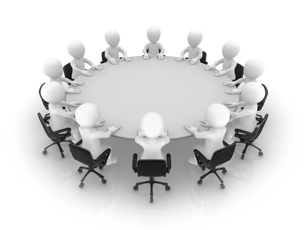 Business People Sit Table — Stock Photo, Image