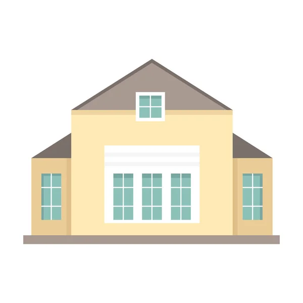 Häuschen und verschiedene Immobilien Gebäude Ikone. Wohnhaus Cartoon-Stil — Stockvektor