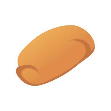 ekmek ve pastane illüstrasyon izole vektör