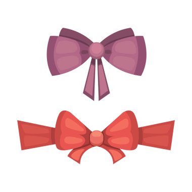 Çizgi film sevimli Hediyelik şeritler ile yay. renkli kelebek kravat