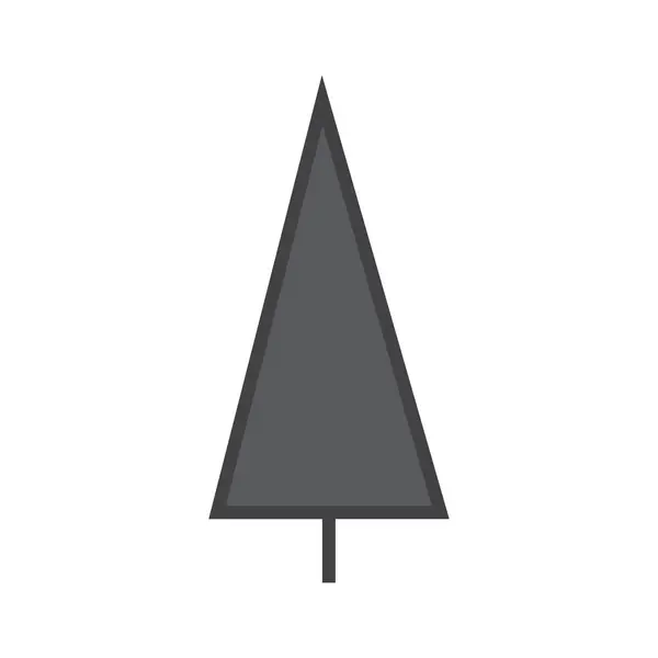Vectorillustratie van lijn boom. Forest creatieve pictogram — Stockvector