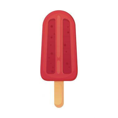 dondurma illüstrasyon. Gıda vektör yaz.