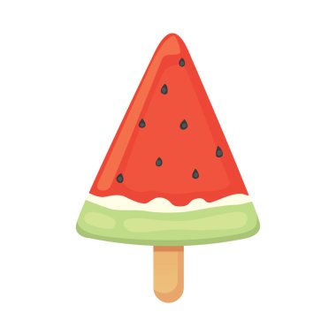 dondurma illüstrasyon. Gıda vektör yaz.