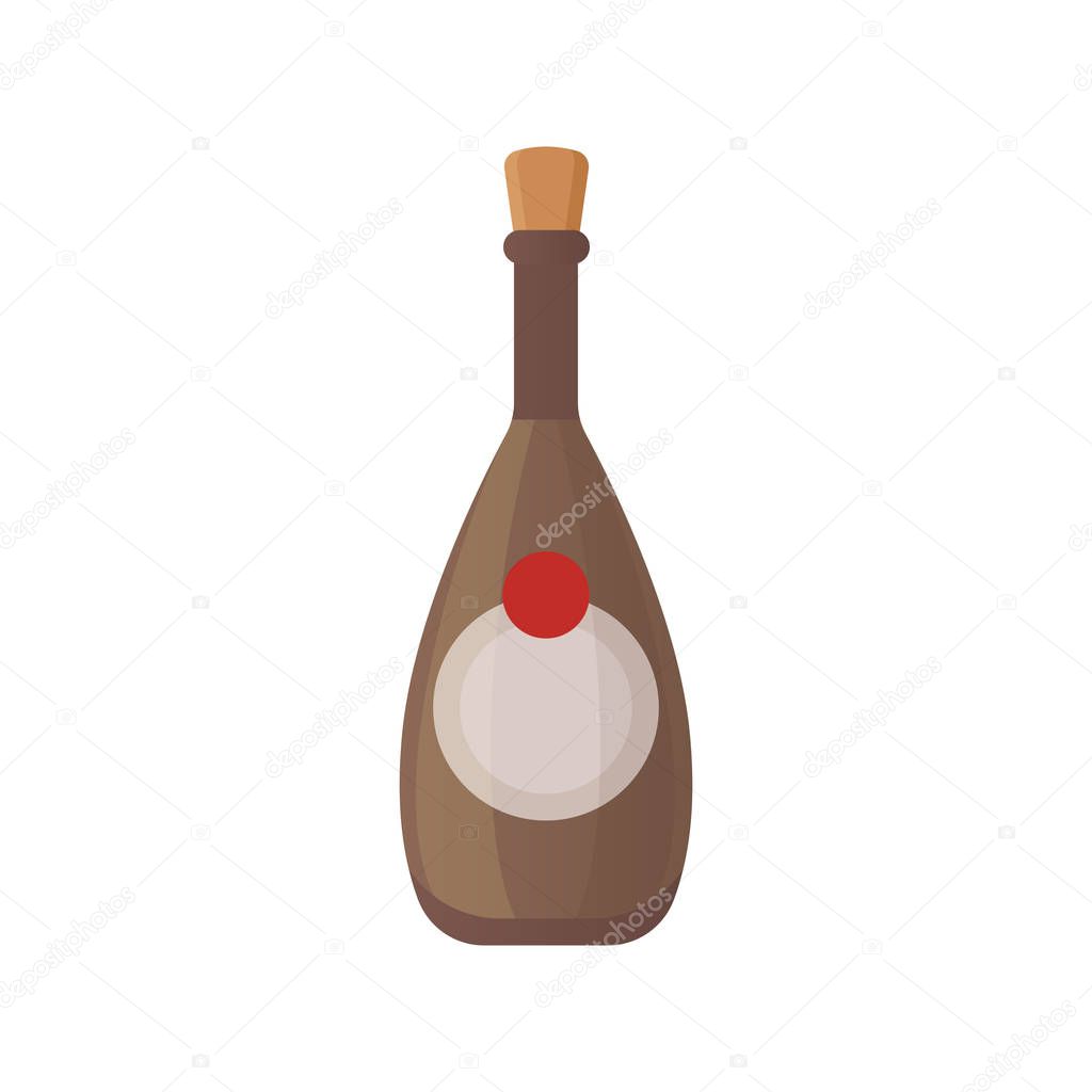 Set design alcohol bottles vector illustration