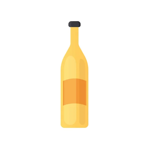 Illustration vectorielle de bouteille d'alcool design dans le style de dessin animé — Image vectorielle