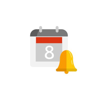 Zaman yönetimi planlama ve kontrol. Vektör düz çizim.