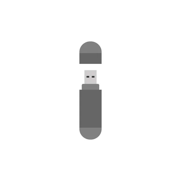 Vector geïsoleerd USB-flashstation in cartoon stijl. — Stockvector