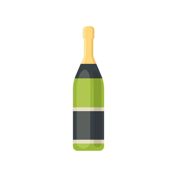 Illustration vectorielle de bouteille d'alcool design dans le style de dessin animé — Image vectorielle