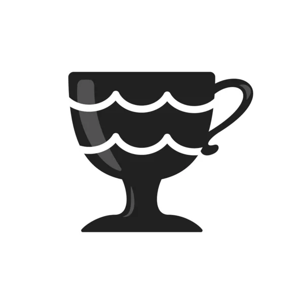 Caffè e tazza di tè. Teatime icona vettoriale tazza in stile cartone animato . — Vettoriale Stock