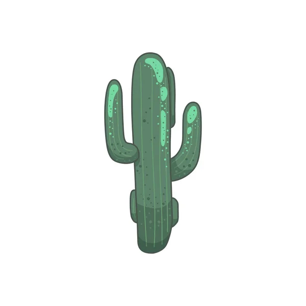 Icônes vectorielles plante de cactus dans le style de dessin animé. Accueil cactus isolés sur fond blanc . — Image vectorielle