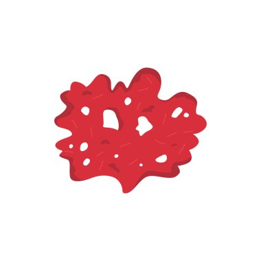 Kabloda izole edilmiş vektör yosun simgesi. Deniz altı deniz santrali..