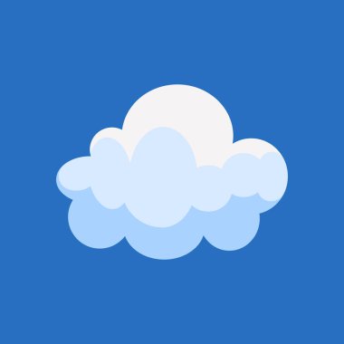 Karikatür bulutu izole edildi. beyaz bulut resimleme koleksiyonu.