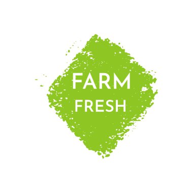 El çizimi vegan gıda etiketi ve etiket vektörü.