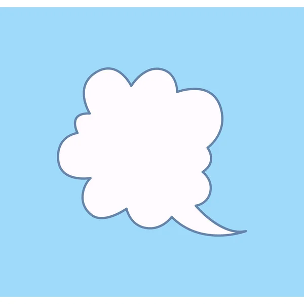 Bomba de voz en voz alta. Clouds text box for communication, comment and message template.. — Archivo Imágenes Vectoriales