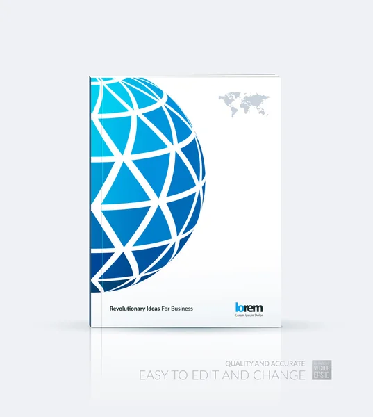 Diseño de plantilla de folleto, cubierta — Vector de stock