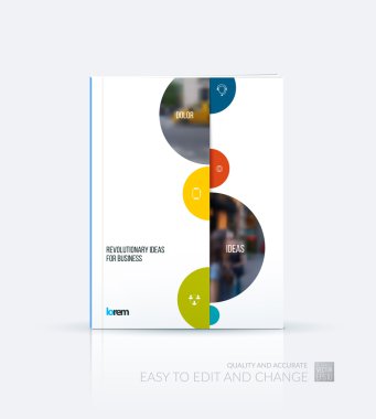 Broşür şablonu düzeni, kapak tasarımı faaliyet raporu, dergi,