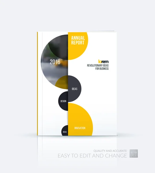 Brochure template layout, cover design annual report, magazine, — Stock Vector