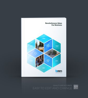 Broşür şablonu düzeni, kapak tasarımı faaliyet raporu, dergi,