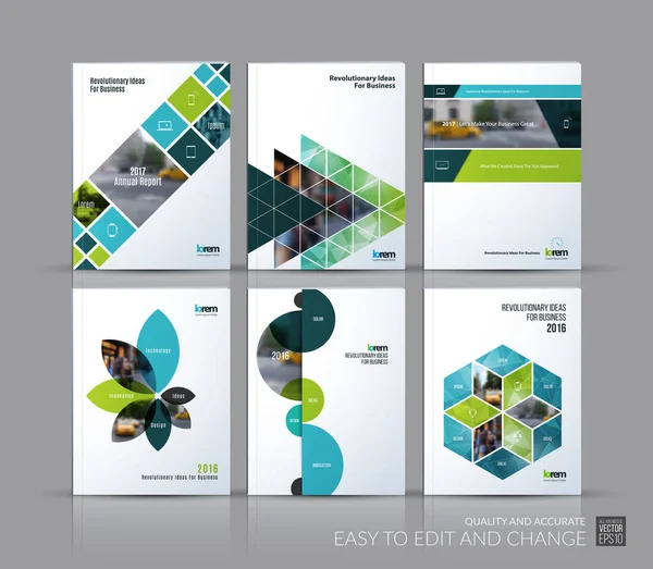 Informe anual de diseño de portada, diseño de plantilla de folleto, revista , — Archivo Imágenes Vectoriales