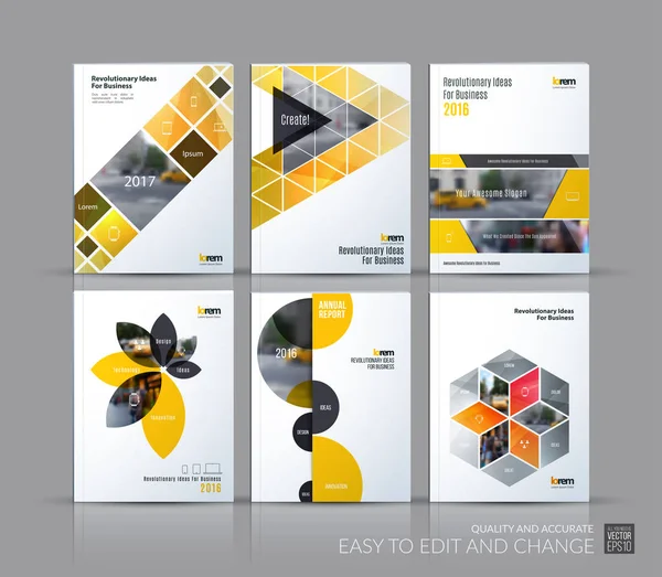 Relatório anual de design de capa, layout de modelo de brochura, revista , —  Vetores de Stock