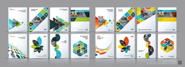 Business vector mega set. Brochure template layout, cover design — Stock Vector