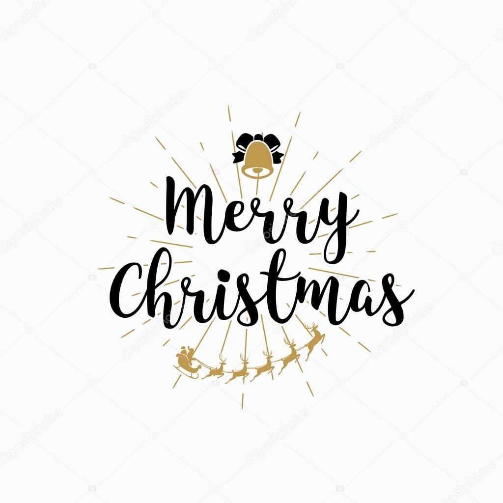 Merry Christmas Lettering Typography Handwriting Text Design Wi Vector Image By C To Diamond Graphics Gmail Com Vector Stock
